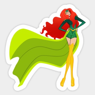 pretty in green Sticker